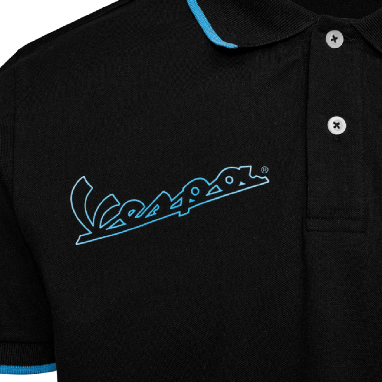 VESPA DEC POLO JET BLACK